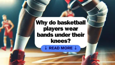 Why do basketball players wear bands under their knees?